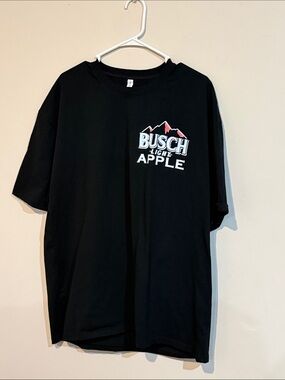 Black Busch Light Apple Graphic Tee - Men